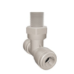 NeoFit - Acetal Gray Swivel Tee 8mm [5/16"]  x 1/4" NPTF Branch
