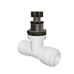 NeoFit - Acetal Natural White Flow Control Bulkhead 1/4" tube