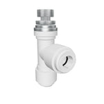 NeoFit - Acetal Natural White Flow Control Elbow Union 3/8" tube