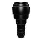 NeoFit - Acetal Black Barb Connector 22mm Tube x 3/4" barb