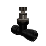 NeoFit - Acetal Black Flow Control Bulkhead 3/8" tube