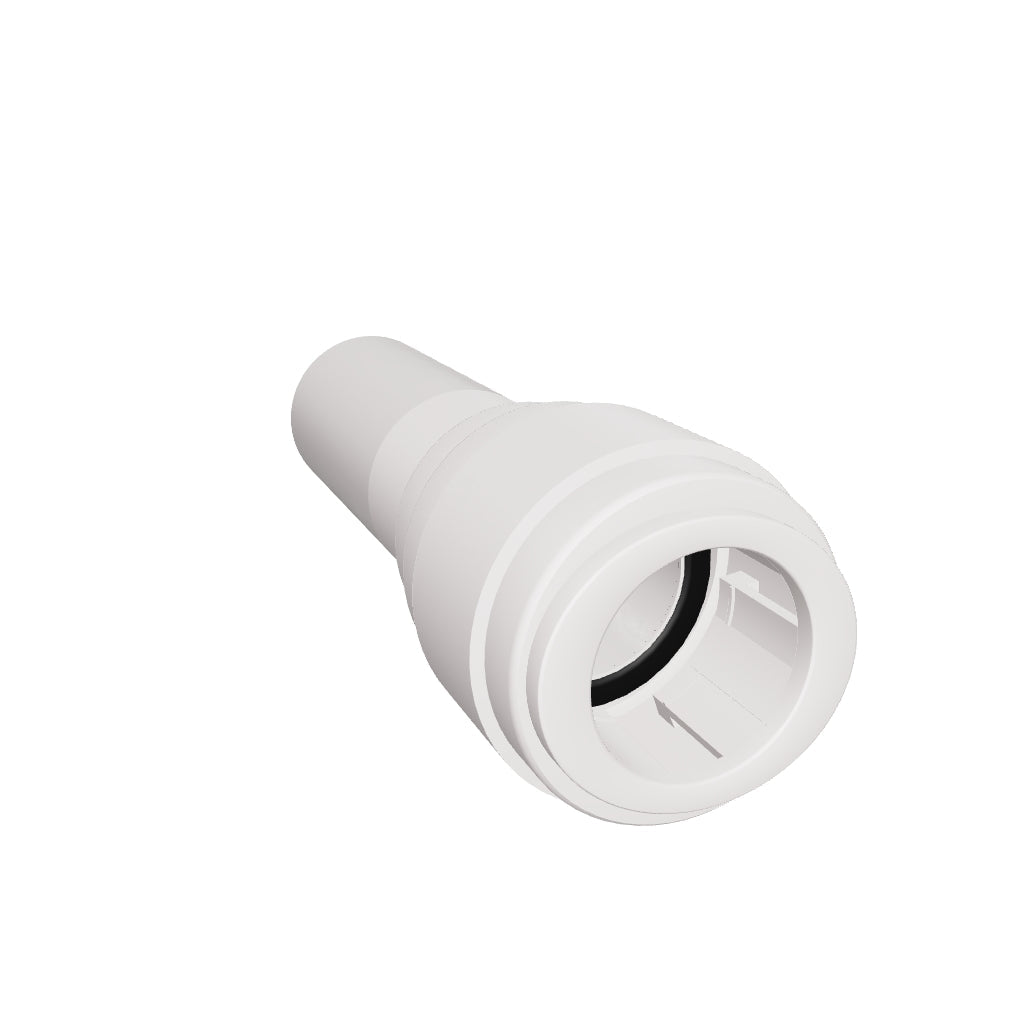 NeoFit - Acetal Natural White Stem Reducer 1/4" tube x 3/8"stem