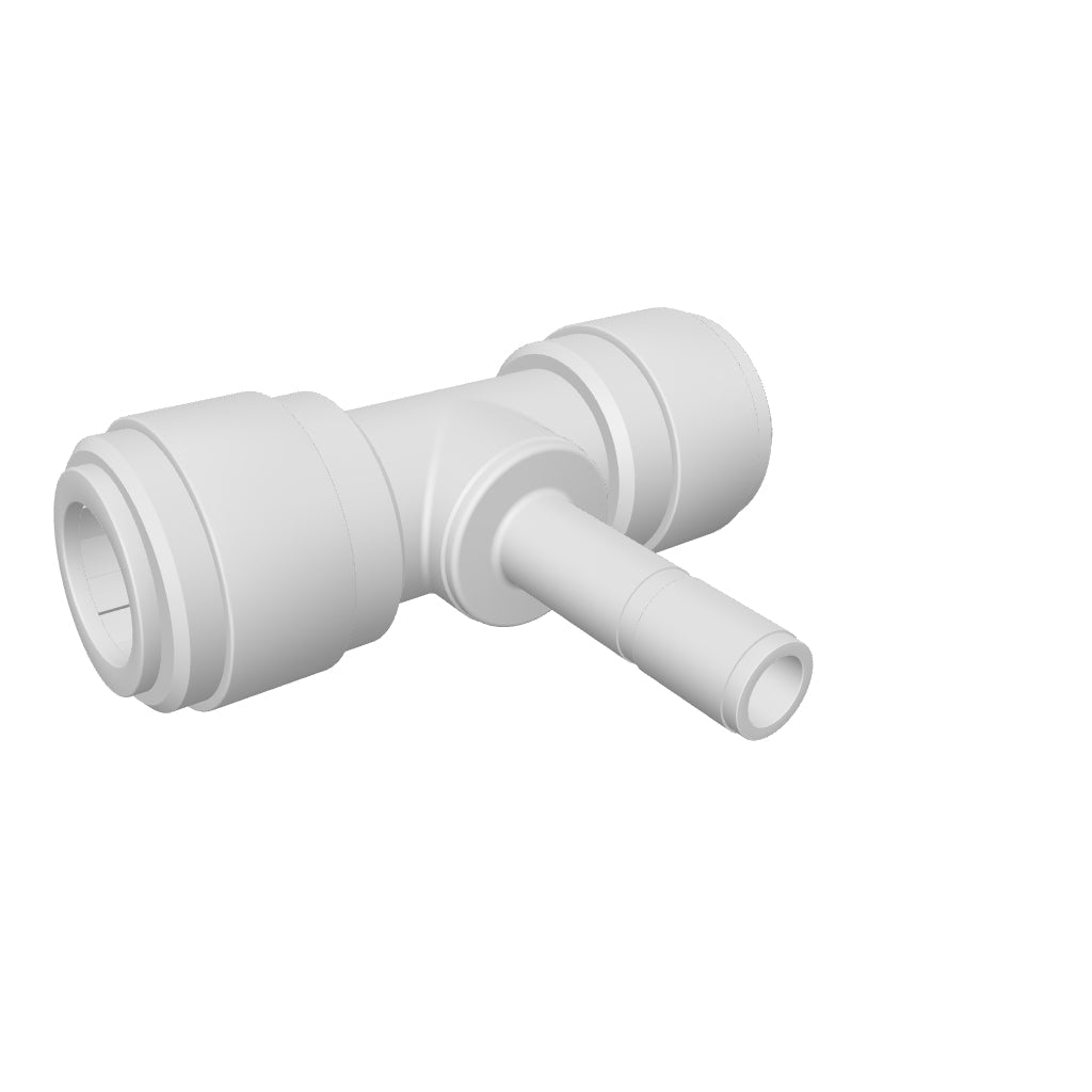 NeoFit - Acetal White Branch Stem Tee 3/8" Tube x 3/8" Stem