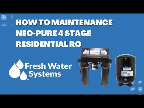 Neo-Pure Residential 4 Stage Full Solution RO System 75 GPD with Alkaline Remineralizer, Permeate Pump
