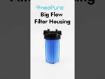 20" Neo-Pure Big Flow Filter Housing Blue Sump/Black Cap 1" with Pressure Relief