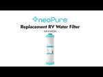 Neo-Pure RV Filter for Forest River FRE-10-GN - aqua end caps