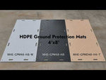 HDPE Ground Protection Mats 4'x8' - Black