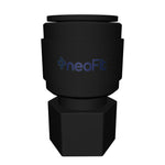 NeoFit - Acetal Black Female Adapter 3/8" tube x 7/16-24 UNS -Cone Type