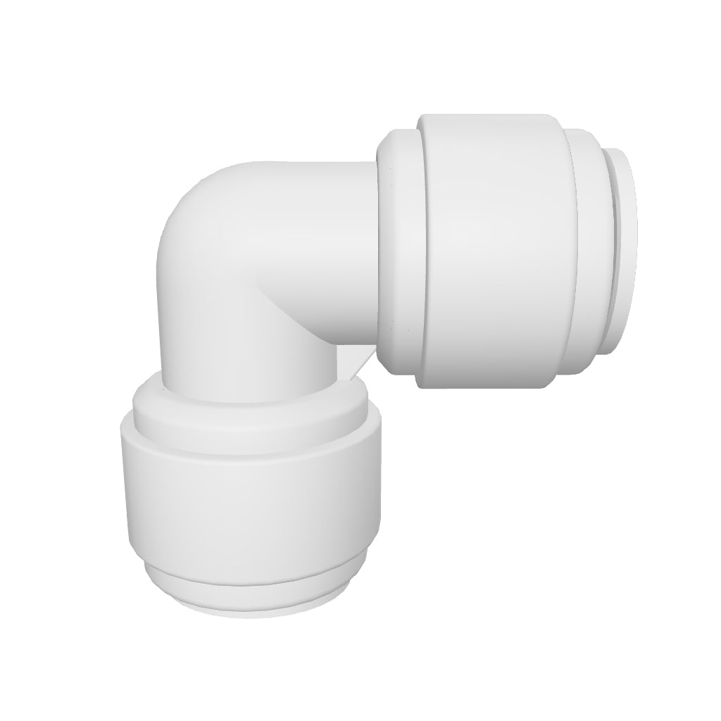NeoFit - Acetal Natural White Union Elbow 3/8" tube x 3/8" tube
