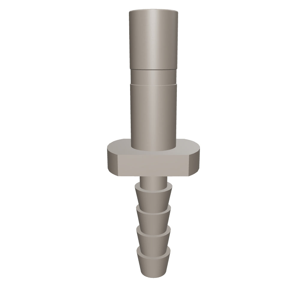 NeoFit - Acetal Natural White Stem Barb Connector 1/4"stem x 3/16"barb