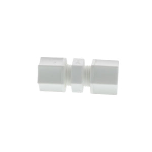 JACO 15-6-P-PG Polypropylene Union Connector 3/8 OD Tube x 3/8 OD Tube