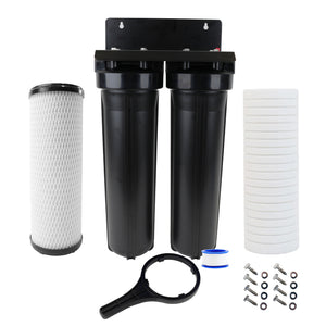 neoPure 20" BB Twin Series Filter Housing DIY 1" PR 5 mic