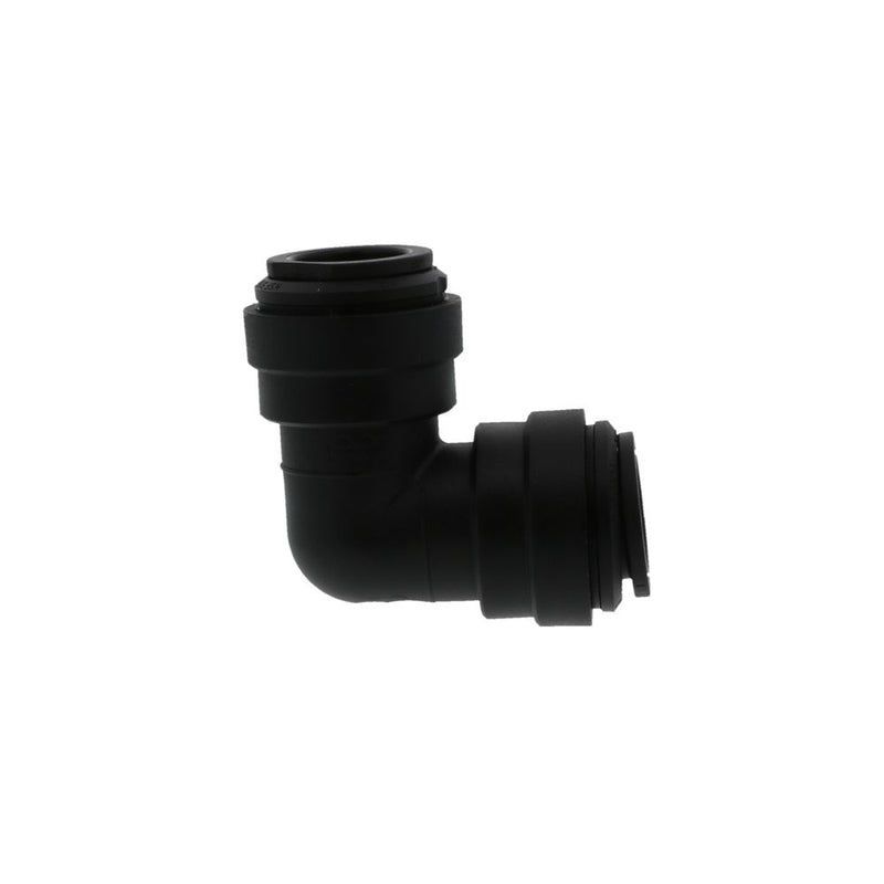 John Guest Union Elbow Black Polypropylene  - 1/2