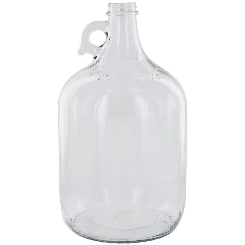 Clear 1 Gallon Glass Beer Growler or Water Bottle Without Cap