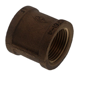 Threaded Bronze Coupling Lead-Free 1 FIPT x 1 FIPT