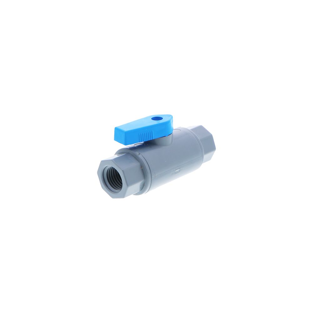 SMC Inline Ball Valve PVC Barb - 1/4 FPT x 1/4 FPT