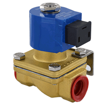 GC Valves S211YF02N5DG4K Solenoid Valve Normally Closed Brass 1/2" NPT 120v