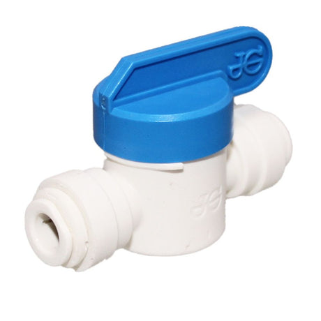 John Guest Shut-Off Valve-Polypro Straight - 3/8 Tube x 3/8 Tube