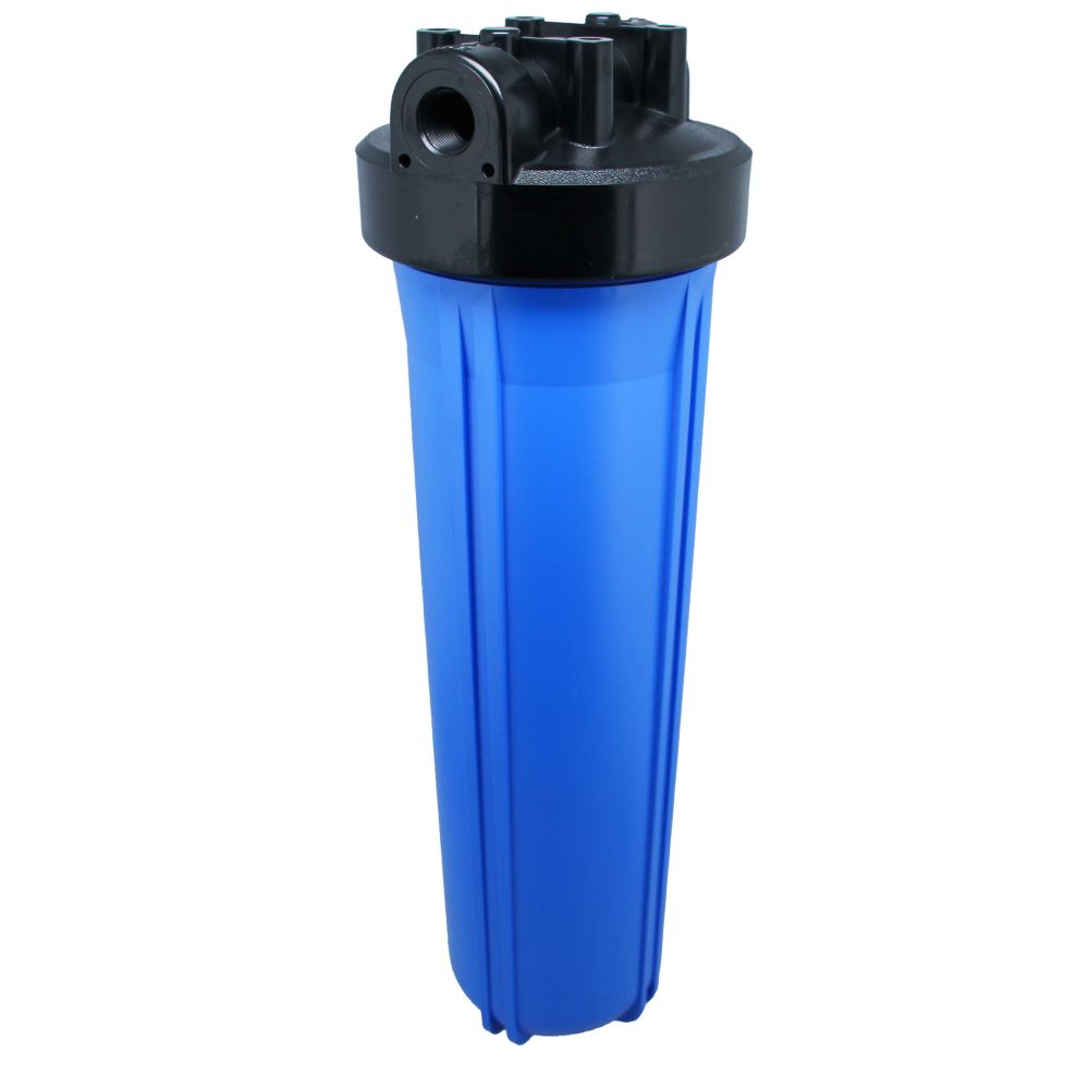 20" Neo-Pure Big Flow Filter Housing Blue Sump/Black Cap 3/4" without Pressure Relief