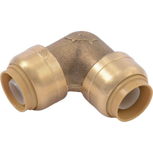 SharkBite® U248LF Lead-Free Brass Push-to-Connect 90-Degree Elbow - 1/2" x 1/2"