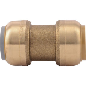 SharkBite® U4016LF Lead-Free Brass Push-to-Connect Polybutylene Transition Coupling - 3/4" PB x 3/4"