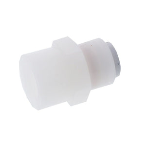 Kynar PVDF Female Connector - 3/8 x 3/8 NPTF