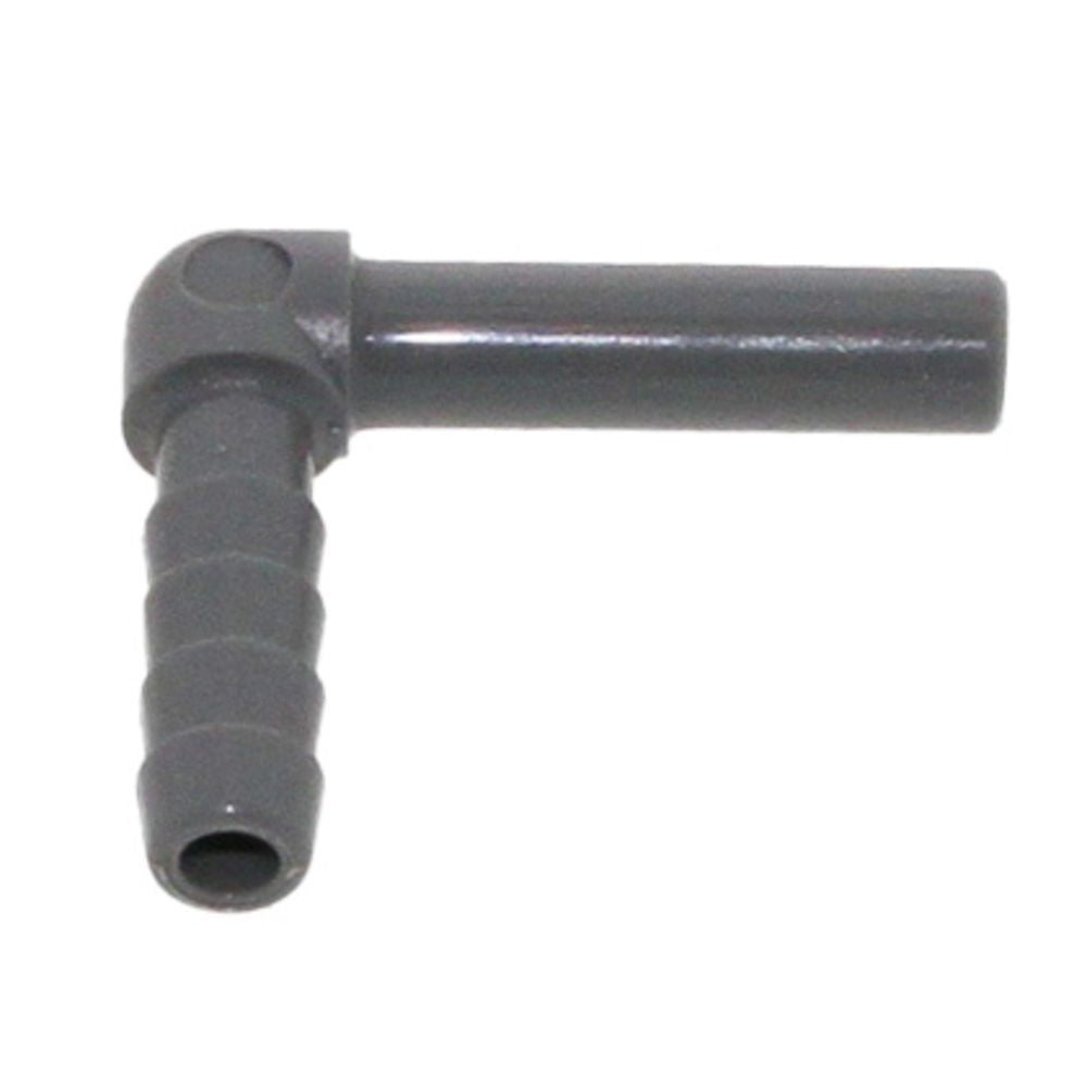 John Guest Stem Elbow Barb Connector  - 1/4 OD Stem x 1/4 ID Barb