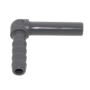 John Guest Stem Elbow Barb Connector  - 1/4 OD Stem x 1/4 ID Barb