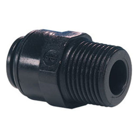 John Guest Male Connector BLACK ACETAL - 15mm x 3/4 BSP