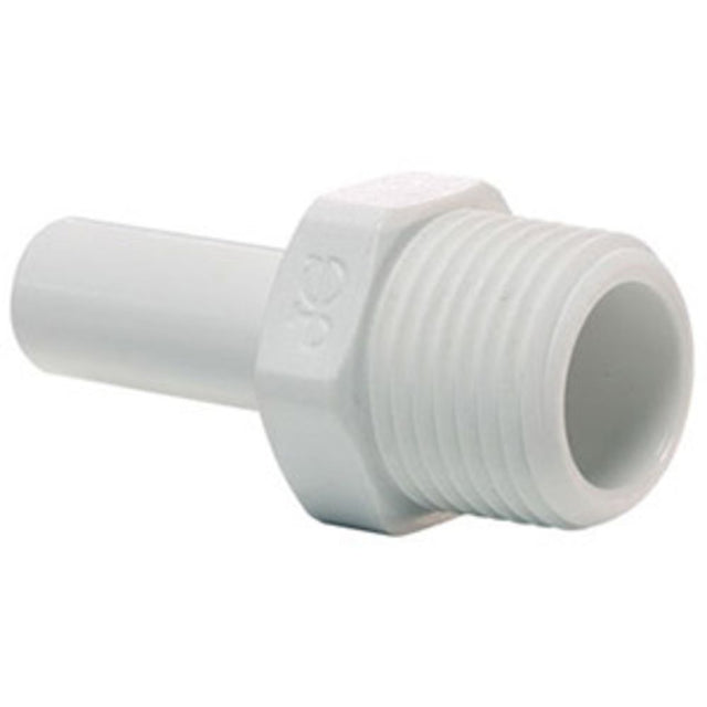 John Guest Stem Adapter Polypro - 1/2 x 3/8 NPTF