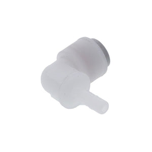 Kynar PVDF Tube Elbow Union Stem - 3/8 x 1/4