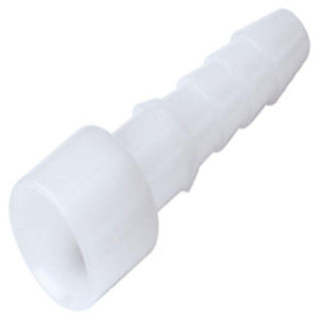 TFF02MWHT Non-Valved Hose Barb Fitting Body 1/8 ID Barb