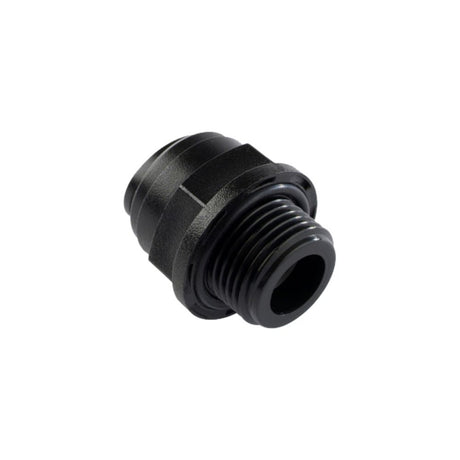 NeoFit - Acetal Black Male Connector- 12mm tube OD x 3/8"BSP[P]