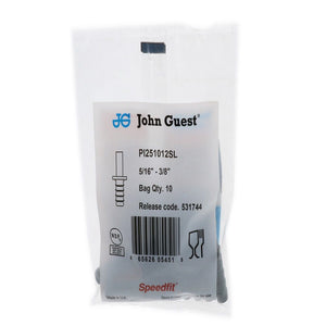 John Guest Stem Barb Connector  - 5/16 OD Stem x 3/8 ID Barb [Long]