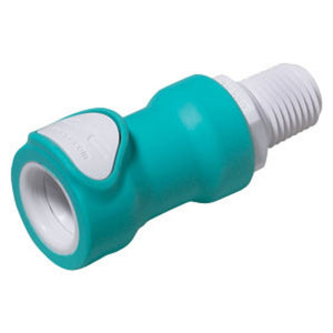 NS4D1000406 ABS Valved Male Thread Coupling Body 1/4 NPT