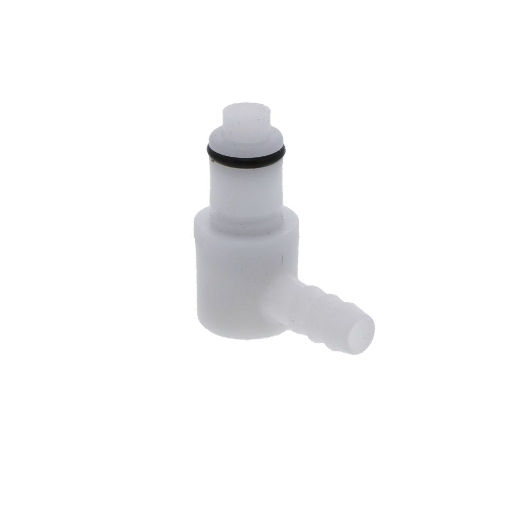 PLCD23004V Valved Elbow Hose Barb Coupling Insert 1/4 ID Barb