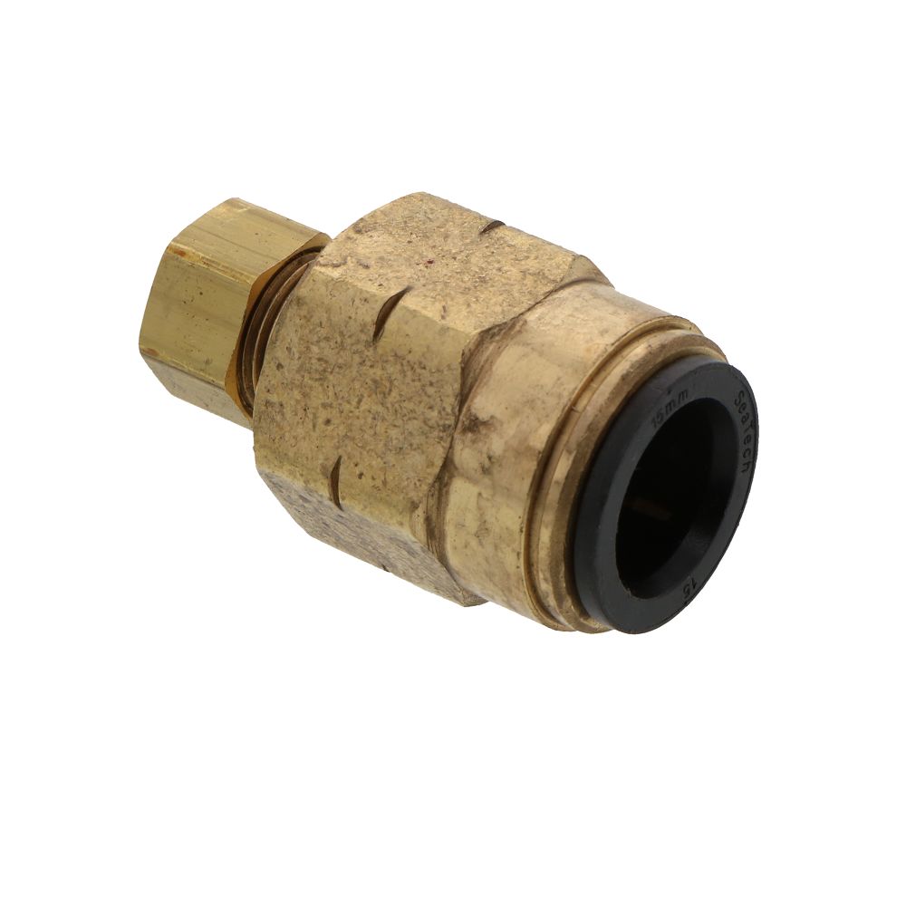 Watts AquaLock/SeaTech - Compression connector [brass] - 15mm x 3/8" nut