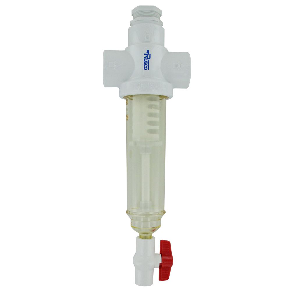 Rusco Chemically Resistant Sediment Trapper Filter Combo Style 1-1/2" PE - 100 Mesh [152 micron]