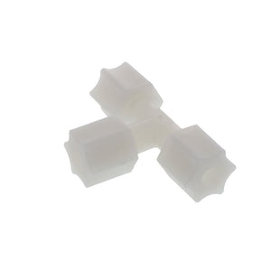 JACO 70-4-N-O Nylon Union Tee 1/4 OD Tube x 1/4 OD Tube x 1/4 OD Tube