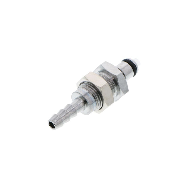 MCD4203 Valved Panel Mount Hose Barb Coupling Insert 3/16 ID Barb