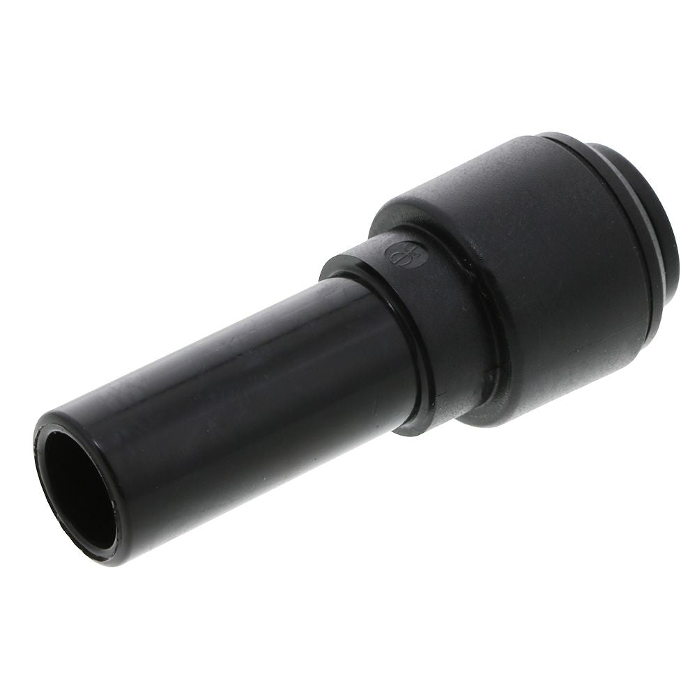 Black Acetal Reducer 15mm Stem OD - 12mm Tube OD