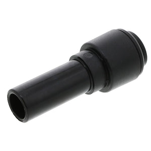 Black Acetal Reducer 15mm Stem OD - 12mm Tube OD