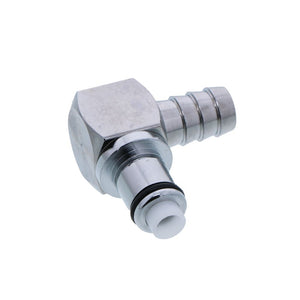 LCD23006 Valved Elbow Hose Barb Coupling Insert 3/8 ID Barb