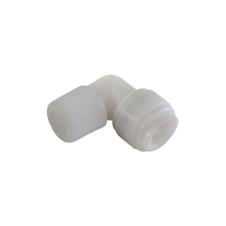 NeoFit - Acetal White Male Elbow 8mm [5/16"] tube x 3/8"NPTF