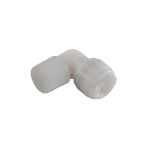 NeoFit - Acetal Natural White Male Elbow 1/2"tube x 1/2"NPTF