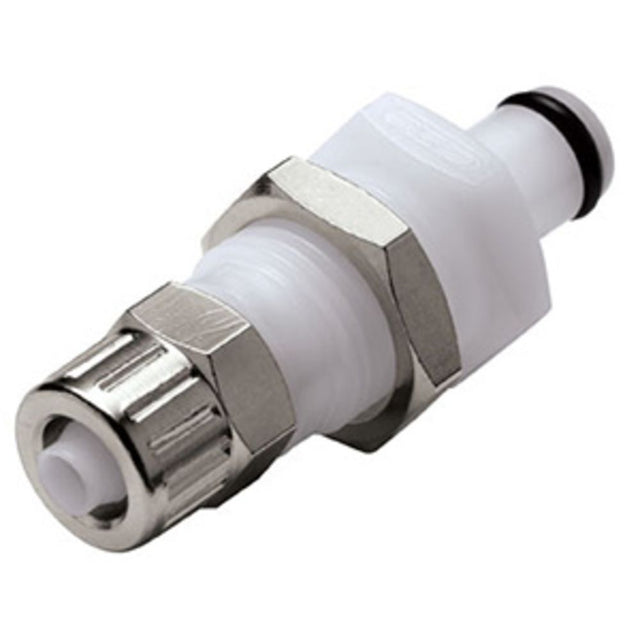 PMCD4004 Valved Panel Mount PTF Coupling Insert 1/4 PTF