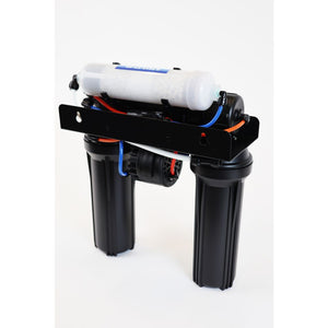 Neo-Pure 4 Stage RO Manifold Retrofit, 25 GPD, Alkaline Remineralizer, Drain Saddle, Feed Adapter, Permeate Pump