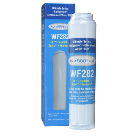 Aqua Fresh WF282 GE GSWF Compatible Refrigerator Water Filter and Supco WF282 Replacement for GE MSWF Refrigerator Filter