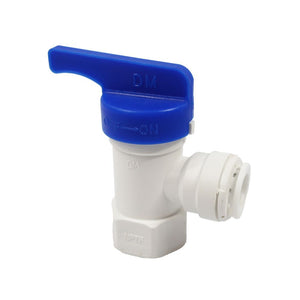 NeoFit Tank Valve Polypropylene Female Elbow NPTF - 3/8" x 1/4" NPTF