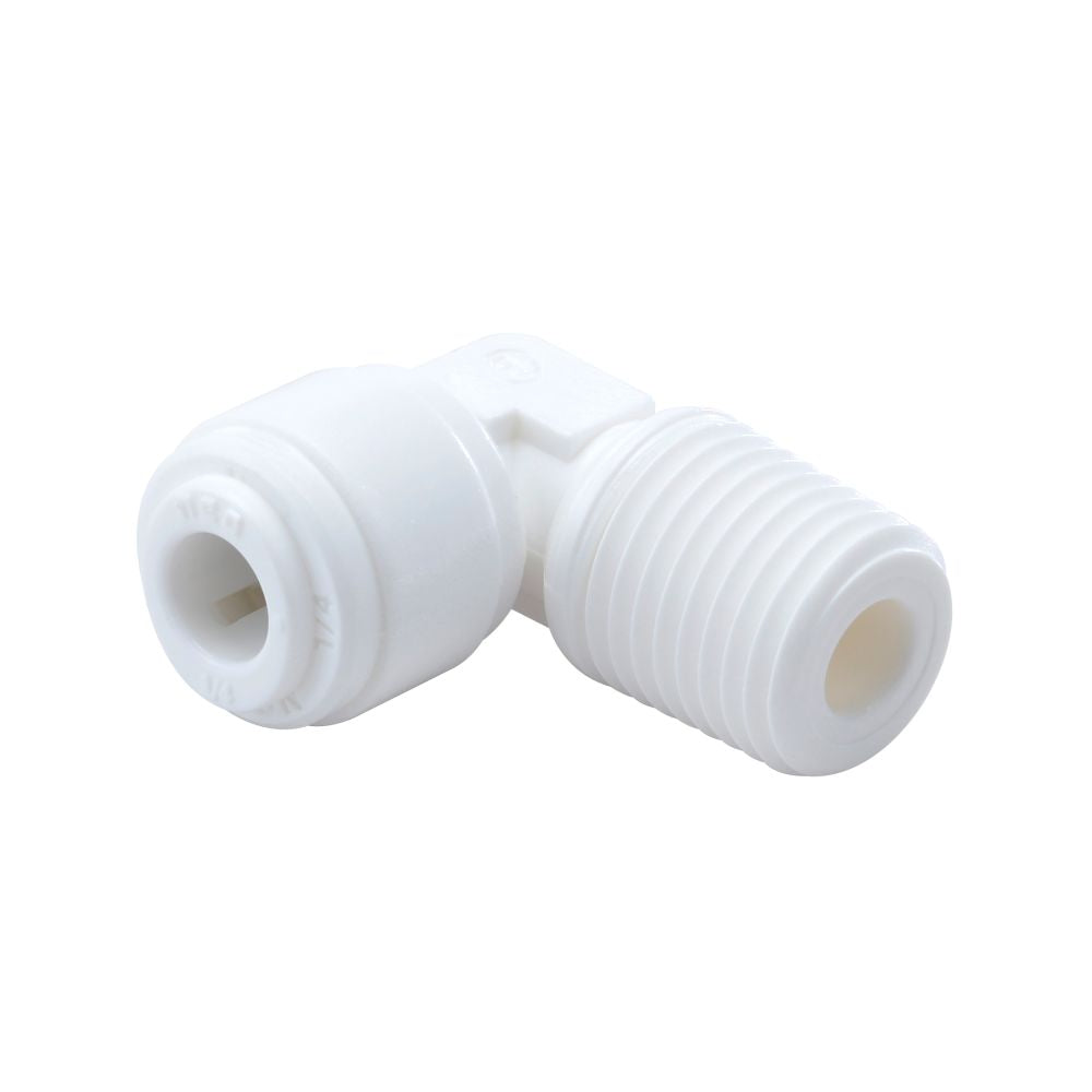 NeoFit - Acetal White Male Elbow 3/8"tube x 3/8" BSPT